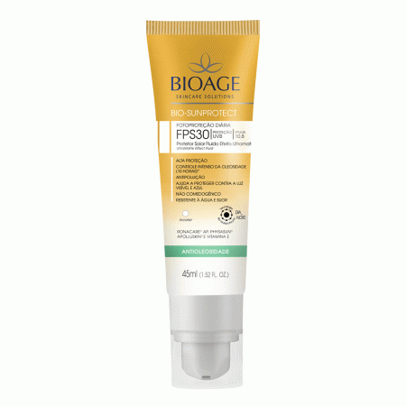 Protetor Solar Bioage Bio Sun Protect Antioleosidade FPS 30 45ml