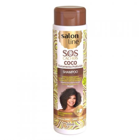 Shampoo SOS.Cachos Coco Tratamento Profundo Salon Line 300ml
