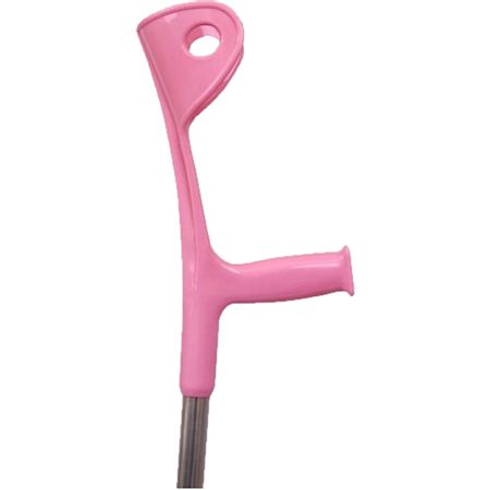 Muleta Canadense POP Sequencial - Fixa Ajustável em Alumínio - 110 kg - Rosa