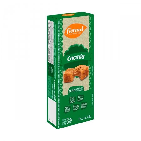 Cocada Flormel Zero Açúcar com 60g