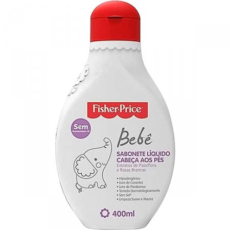 Sabonete Líquido Bebê Cabeça aos Pés 400ml (0m+) - Fisher Price