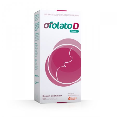 Suplemento Alimentar Ofolato D 2.000UI com 90 comprimidos