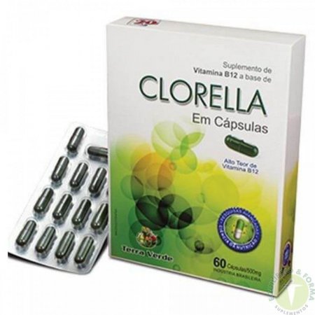 Clorella Terra Verde com 60 cápsulas