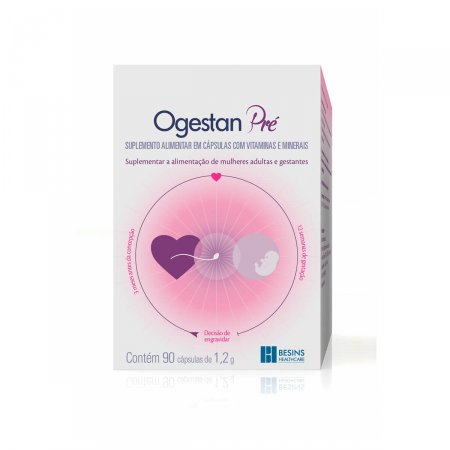 Suplemento Alimentar Ogestan Pré 1,2g com 90 cápsulas