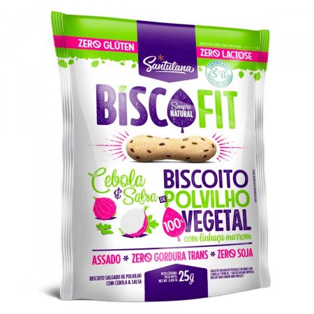 Biscoito de Polvilho BiscoFit Sabor Cebola e Salsa com 25g