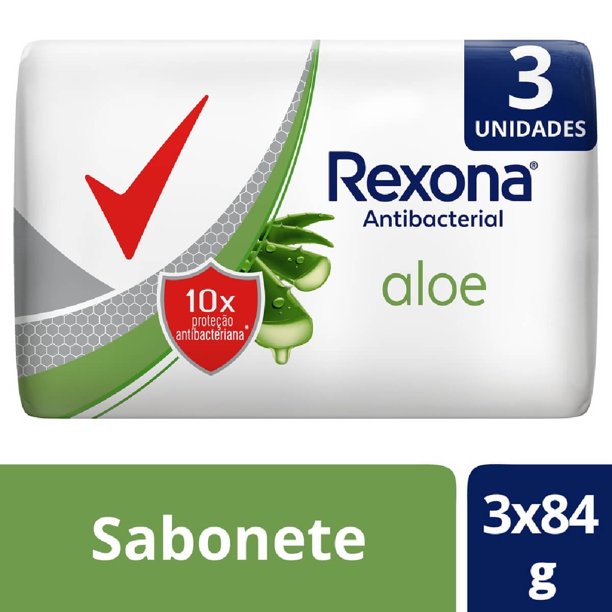 Kit Sabonete Rexona Antibacterial Aloe