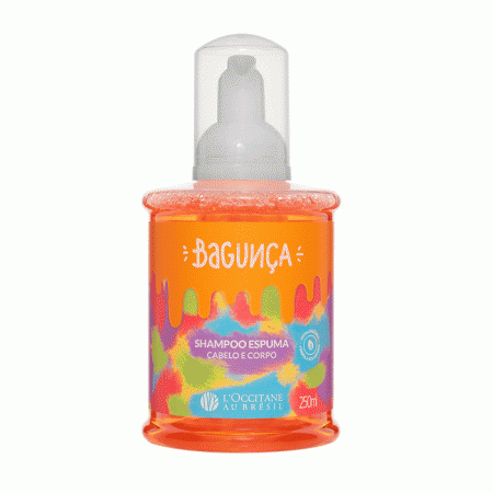 Bagunça L'occitane au Brésil - Shampoo Espuma Cabelo e Corpo 250ml