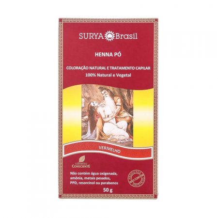 Henna em Pó Natural 50g  Surya Brasil
