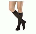 Meia Panturrilha Attiva Feminina Média Compressão 18-21MmHg Mas Ponteira Fechada Preta - M