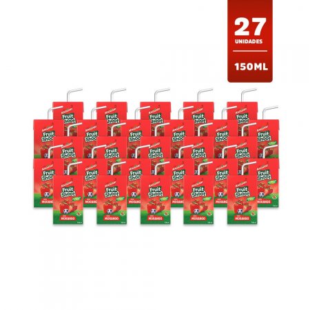 KIT SUCO DE MORANGO FRUIT SHOOT 150ML - CAIXA 27 UNIDADES