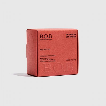Shampoo em Barra B.O.B. Nutritivo com 80g