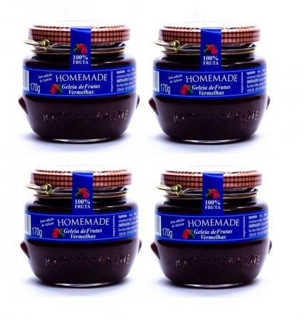 Kit com 4 Geléia Frutas Vermelhas 170g