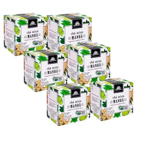 Harmonia Manhã Chá Orgânico Frescor Menta Gengibre 60 sachês