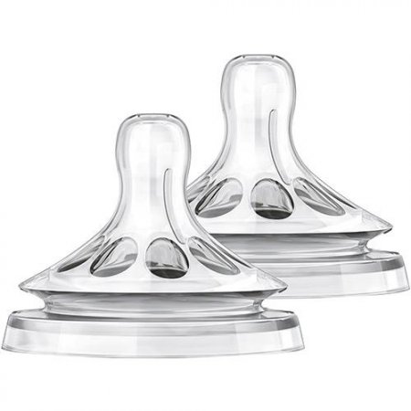 Bico de Mamadeira Petala Philips Avent Nº2 (1M+) SCF042/27 - 2 Unidades