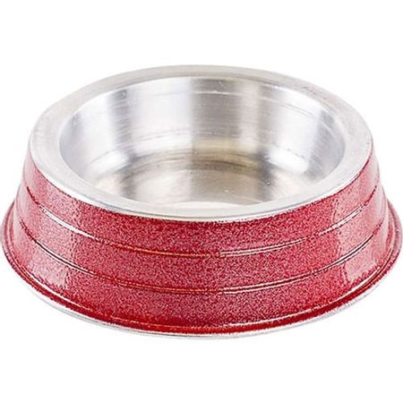 Comedouro Pesado Colorido Vermelho NF Pet P