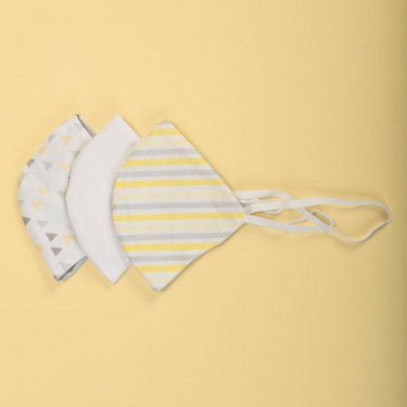 Máscara Facial Dupla Face Infantil - 3 unidades - Neutro