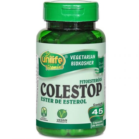 Colestop Ester de Esterol (Fitoesteróis) 45 cápsulas Unilife