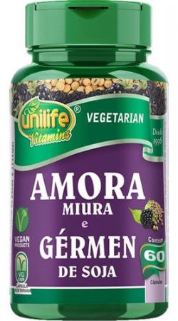 Amora Miúra 500mg E Gérmen De Soja Com 60 Cápsulas - Unilife - A