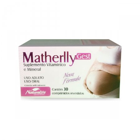 Suplemento Vitamínico Mineral Matherlly Gest com 30 comprimidos
