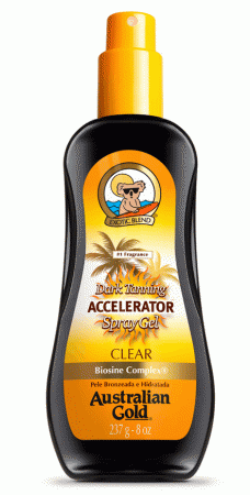 Australian Gold Accelerator Dark Tanning Spray Gel Bronzeador 237ml
