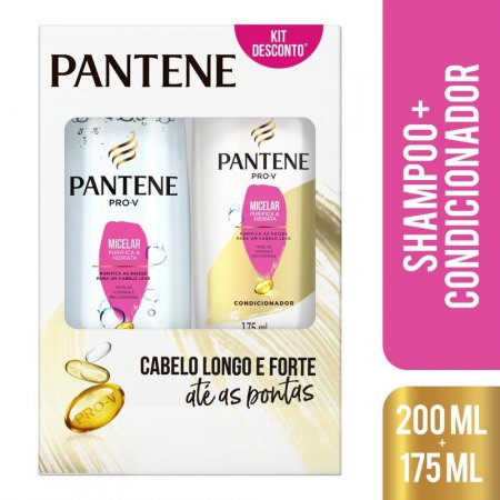 Shampoo Pantene Micelar 200ml + Condicionador 175ml
