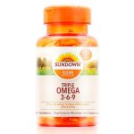 Triple Omega 3-6-9 Sundown Vitaminas com 60 cápsulas