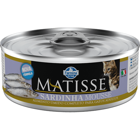 Ração Úmida Farmina Matisse Sardinha Mousse para Gatos Adultos - 85g