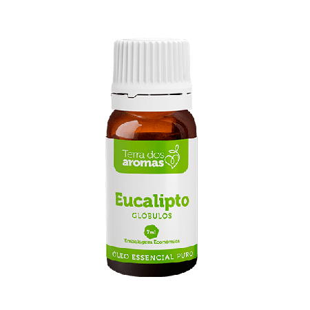 Óleo Essencial Puro Eucalipto Terra dos Aromas c/ Exclusiva Embalagem Econômica de 7 ml