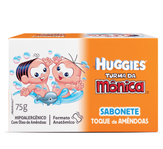 Sabonete Infantil Turma da Mônica Hidratante Toque de Amêndoas 75g