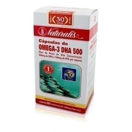 Ômega-3 Naturalis DHA 500 60 cápsulas