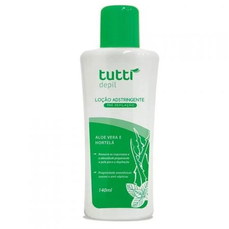 Loção Adstringente Aloe Vera e Hortelã Tutti 140Ml