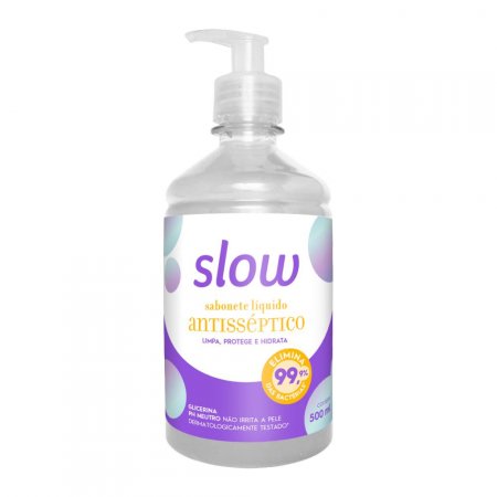 Sabonete Líquido Antisséptico Slow Elimina Bactérias 500ml