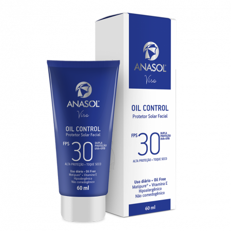 Protetor Solar Facial Anasol Oil Control FPS30 com 60ml