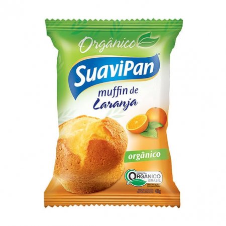 Muffin Orgânico Laranja Suavipan 40g