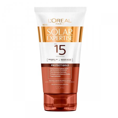 Protetor Solar Corporal L'Oréal Expertise Protect Gold FPS 15 com 120ml
