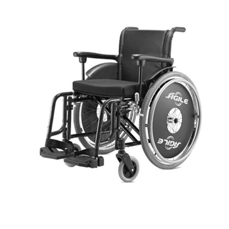 Cadeira de Rodas Jaguaribe Agile - 40cm (preto) Agile - 40cm (preto)