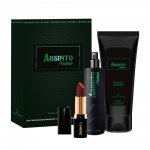 Kit Absinto Proibido Shot Deo Col., Hidratante e Batom