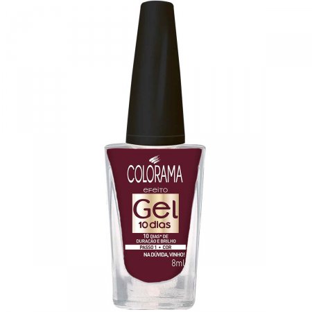 Esmalte Colorama Efeito Gel Cor Na Dúvida, Vinho! com 8ml