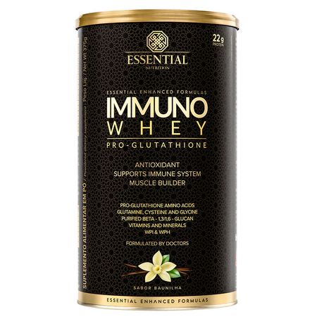 Immuno Whey Pro Glutat Baunilha Essential Nutrition 375g