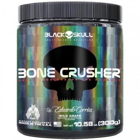Pré Treino Bone Crusher Black Skull Uva