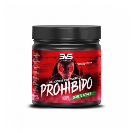 Pré-treino Prohibido (360g) - Maçã Verde - 3VS Nutrition