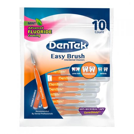 Escova Interdental Dentek Easy Brush Padrão com 10 unidades