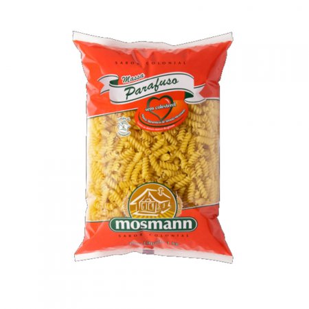 Kit com 5 Massa Sêmola Parafuso Mosmann 500 g Sem Colesterol