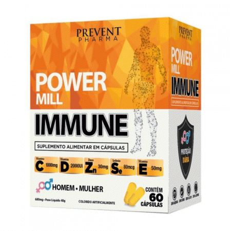 Power Mill Imune 60 Cápsulas Prevent Pharma