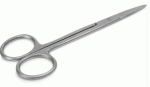 Tesoura Iris Reta 12cm Estéril Descartável - Kolplast