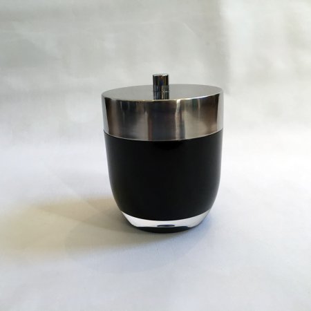 Porta Algodão Com Tampa Cromada KY744