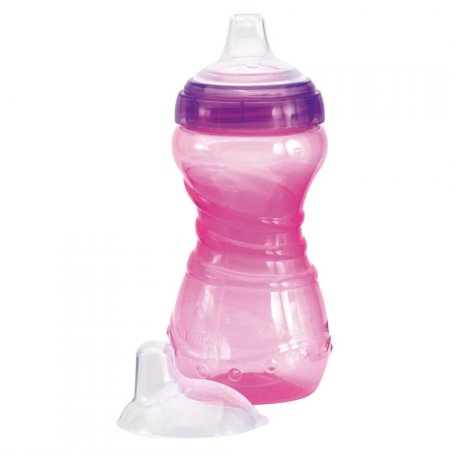 Copo de Treinamento Kuka Fun Antivazamento Rosa 330ml