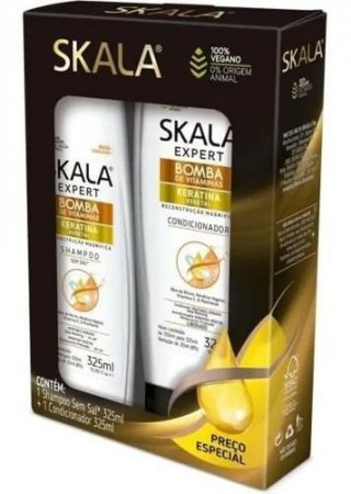 Kit Shampoo + Cond Skala - 325 Ml Cada - Keratina Vegetal