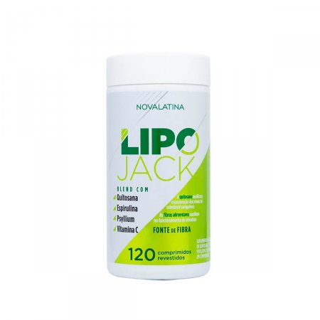Suplemento Alimentar Lipo Jack Novalatina com 120 comprimidos
