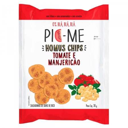 Salgadinho Pic-Me Homus Chips Tomate e Manjericão